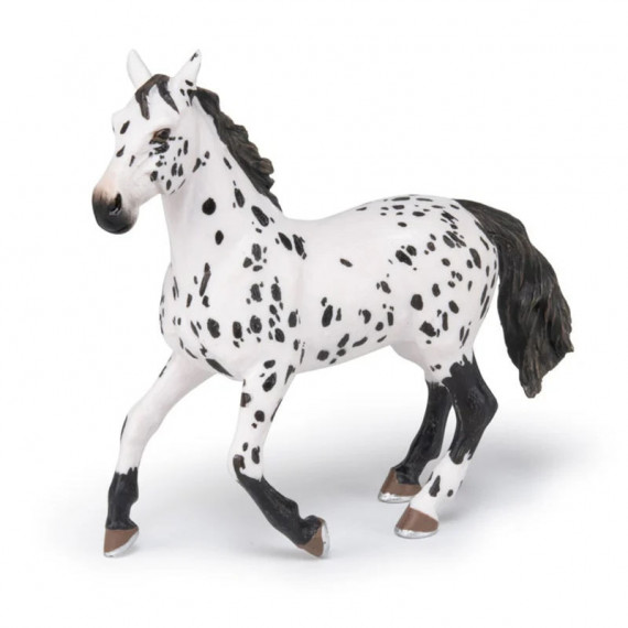 Cheval Appaloosa noir, figurine PAPO 51539