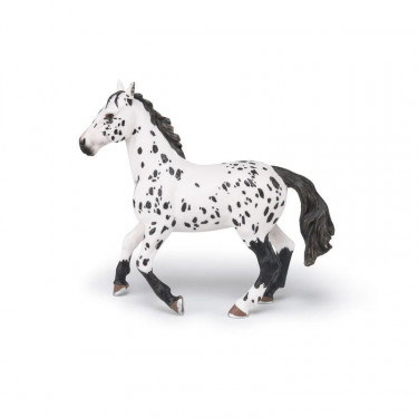 Cheval Appaloosa noir, figurine PAPO 51539