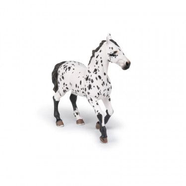 Cheval Appaloosa noir, figurine PAPO 51539