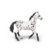 Cheval Appaloosa noir, figurine PAPO 51539