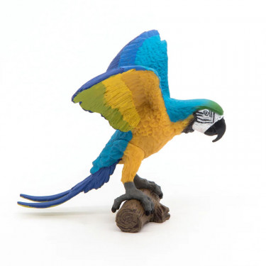 Perroquet ara bleu, figurine PAPO 50235