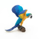 Perroquet ara bleu, figurine PAPO 50235