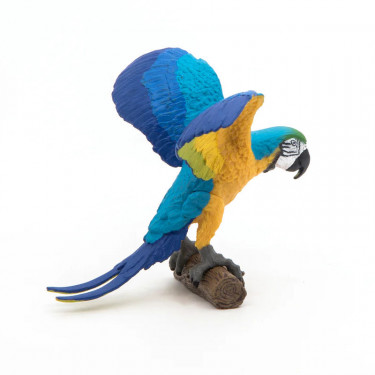 Perroquet ara bleu, figurine PAPO 50235