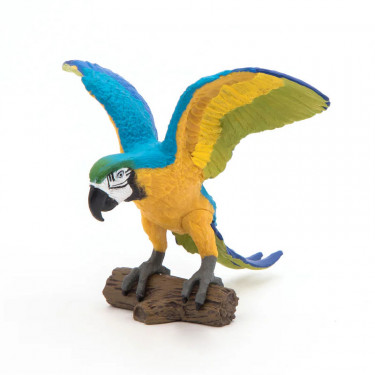 Perroquet ara bleu, figurine PAPO 50235