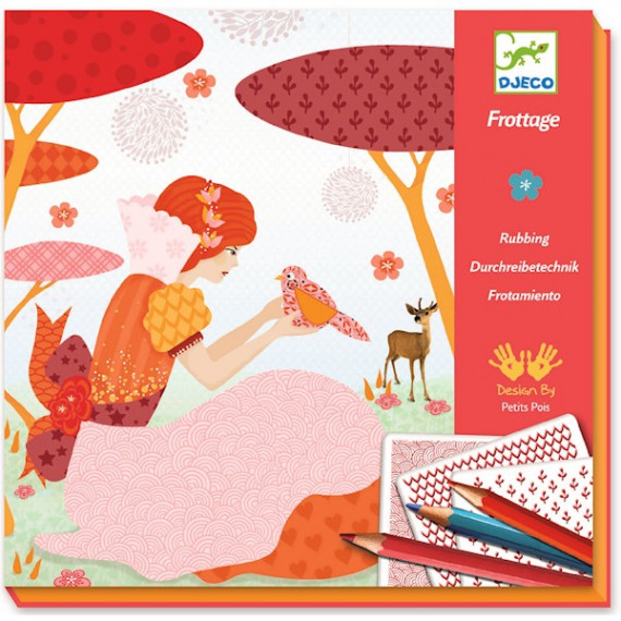Les jolies robes de Louna, Frottage DJECO DJO8985 Les jolies robes de Louna, Frottage DJECO DJO8985