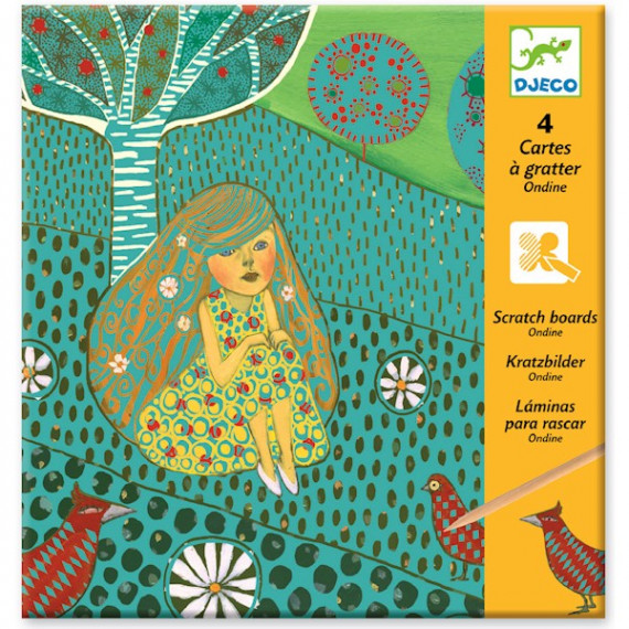 Cartes à gratter Ondine, DJECO 9722 Cartes à gratter Ondine, DJECO 9722