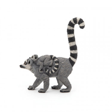 Lémurien et son bébé, figurine PAPO 50173