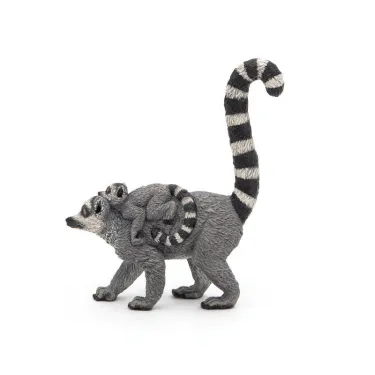 Lémurien et son bébé, figurine PAPO 50173