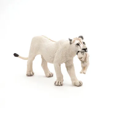Lionne blanche avec lionceau PAPO 50203