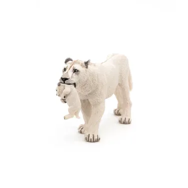 Lionne blanche avec lionceau PAPO 50203
