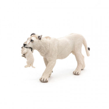 Lionne blanche avec lionceau PAPO 50203