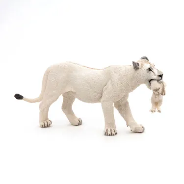 Lionne blanche avec lionceau PAPO 50203
