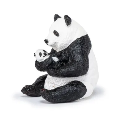 Panda assis et son bébé PAPO 50196