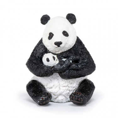 Panda assis et son bébé PAPO 50196