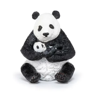 Panda assis et son bébé PAPO 50196