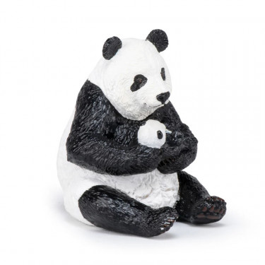 Panda assis et son bébé PAPO 50196