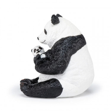 Panda assis et son bébé PAPO 50196
