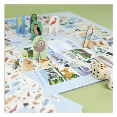 Jeu de l'oie "Merveilles du Monde" Pirouette Cacahouète x Papier Curieux