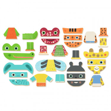 Inzebox Mix-Animaux, jeu magnétique DJECO 3071