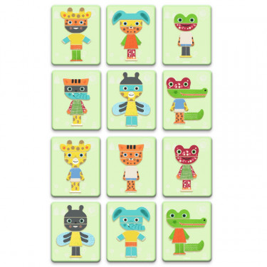 Inzebox Mix-Animaux, jeu magnétique DJECO 3071