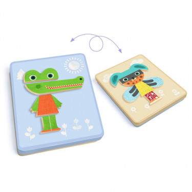 Inzebox Mix-Animaux, jeu magnétique DJECO 3071
