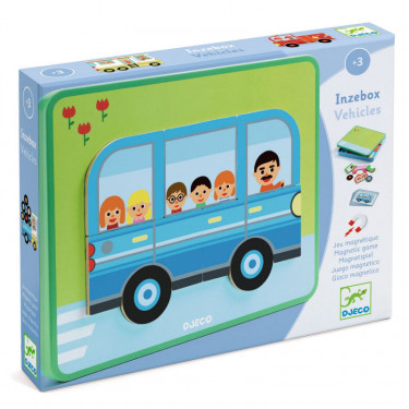 Inzebox Véhicules, jeu magnétique DJECO 3074