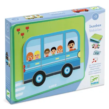 Inzebox Véhicules, jeu magnétique DJECO 3074