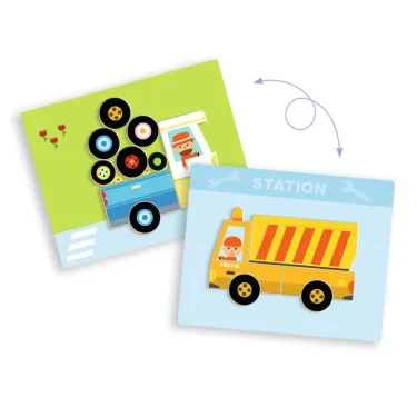 Inzebox Véhicules, jeu magnétique DJECO 3074