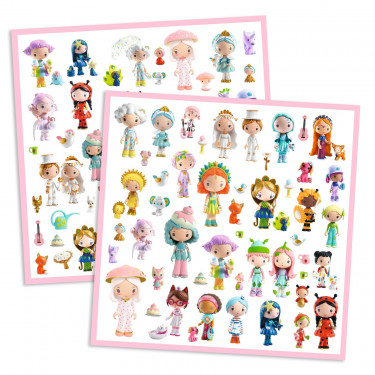 Stickers métallisés "Le petit monde des Tinyly" Djeco 9286
