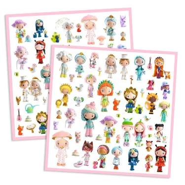 Stickers métallisés "Le petit monde des Tinyly" Djeco 9286