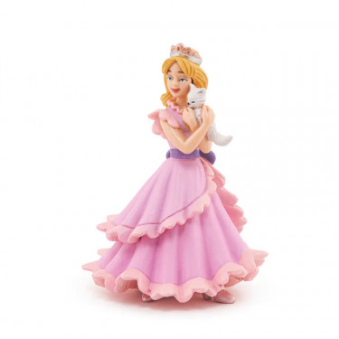 Princesse Chloé avec son petit chat, figurine PAPO 39010