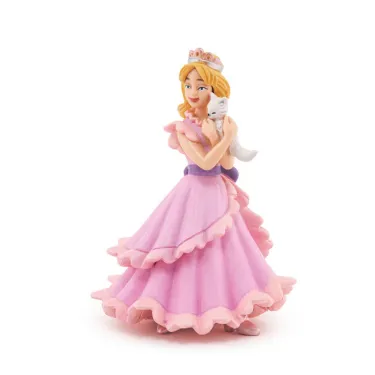 Princesse Chloé avec son petit chat, figurine PAPO 39010