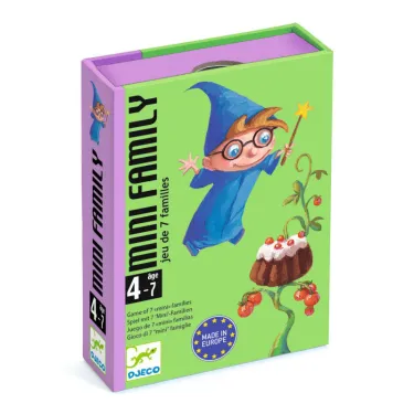 Mini Family jeu des 7 familles, jeu de cartes DJECO DJO5101