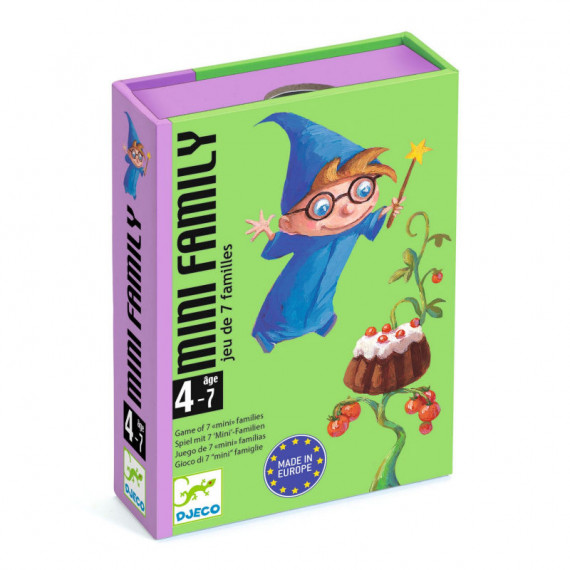 Mini Family jeu des 7 familles, jeu de cartes DJECO DJO5101