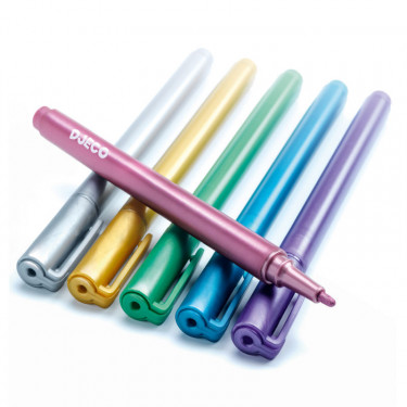 6 marqueurs métalliques DJECO DJO 8870