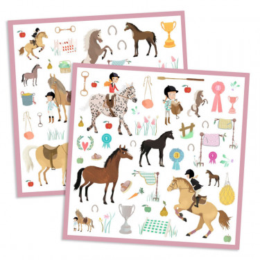 Stickers 'Chevaux' Djeco 8881