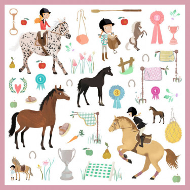 Stickers 'Chevaux' Djeco 8881