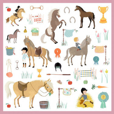 Stickers 'Chevaux' Djeco 8881