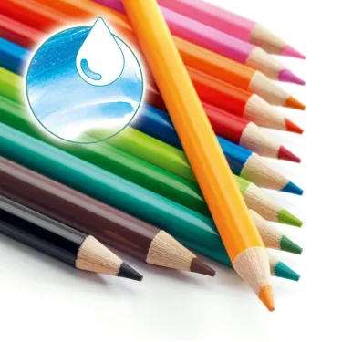 12 crayons de couleur DJECO 8824