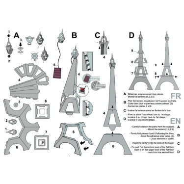 Tour FL solaire Litogami - Noire