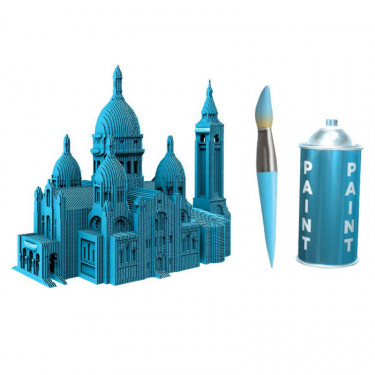 Puzzle sculpture 3D en carton - Basilique du Sacré-Coeur de Paris - Cartonic