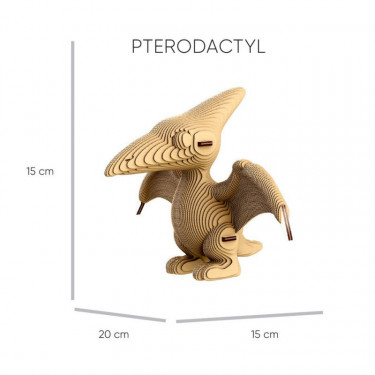Dinos Trio - Puzzle sculpture 3D en carton - Cartonic