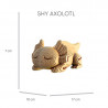 Axolotls Trio - Puzzle sculpture 3D en carton - Cartonic