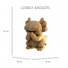 Axolotls Trio - Puzzle sculpture 3D en carton - Cartonic