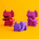 Axolotls Trio - Puzzle sculpture 3D en carton - Cartonic