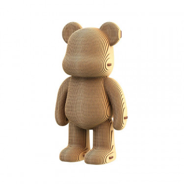 Ours Arty - Puzzle sculpture 3D en carton - Cartonic