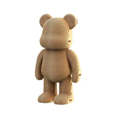 Ours Arty - Puzzle sculpture 3D en carton - Cartonic