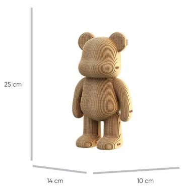 Ours Arty - Puzzle sculpture 3D en carton - Cartonic