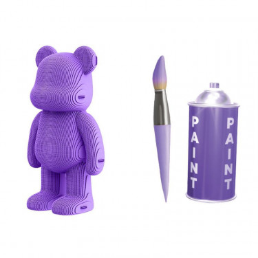 Ours Arty - Puzzle sculpture 3D en carton - Cartonic