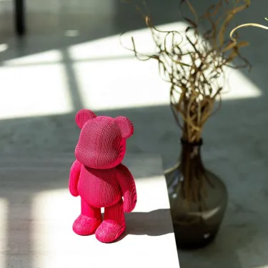 Ours Arty - Puzzle sculpture 3D en carton - Cartonic